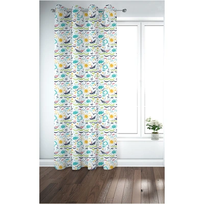 ستائر مطبوعة - لوح واحد - 130 سم عرض × 260 سم طول - متعددة الألوان (PR1234b)