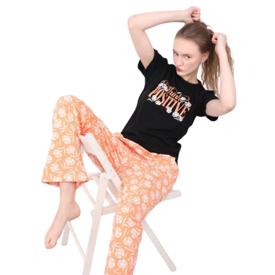 بيجامه بناتي نصف كم قطن - قطعتين - 240