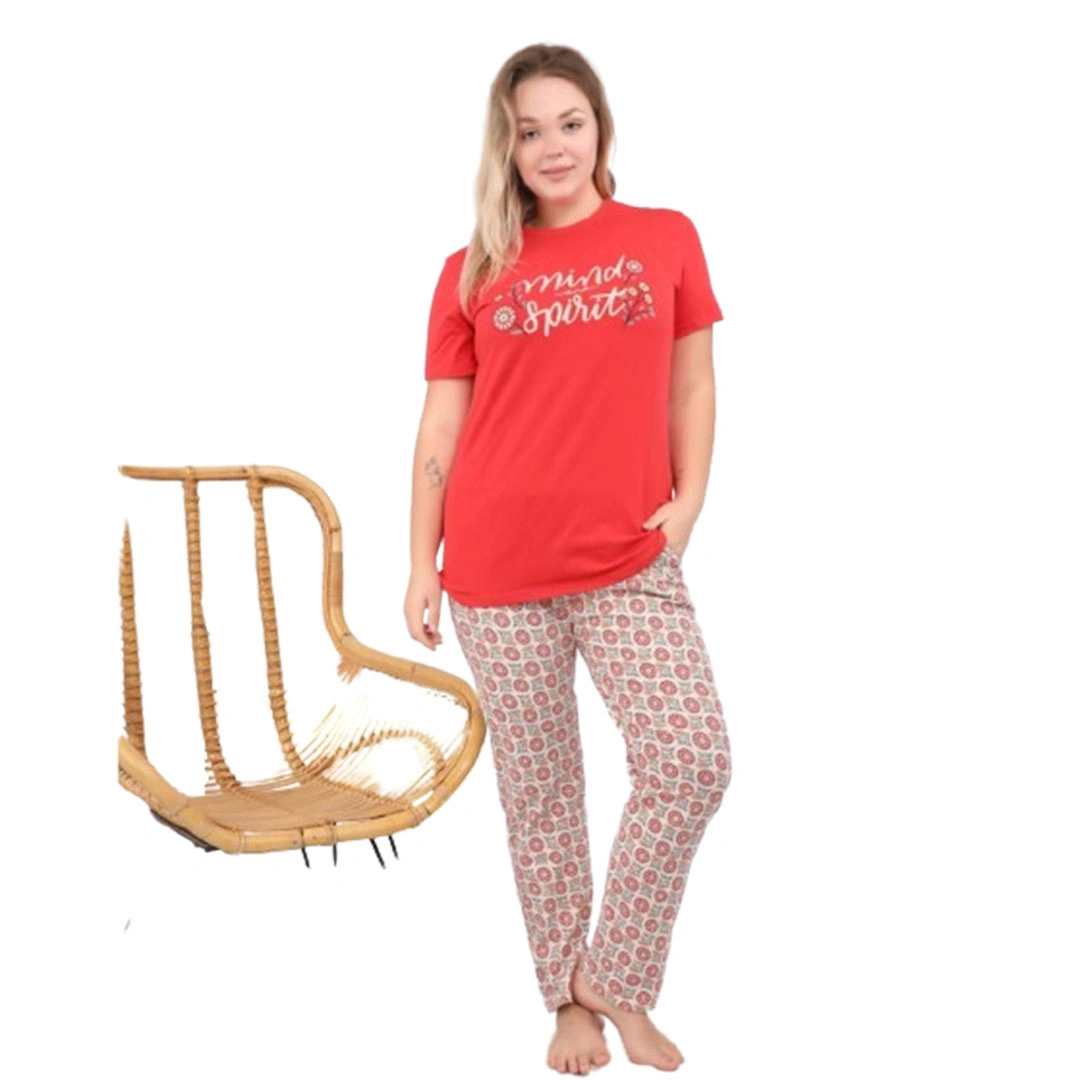 بيجامه حريمي قطعتين - قطن 315