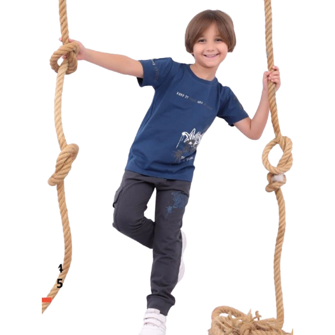 بيجامه اولادي صيفي قطن - 2 قطعة 105