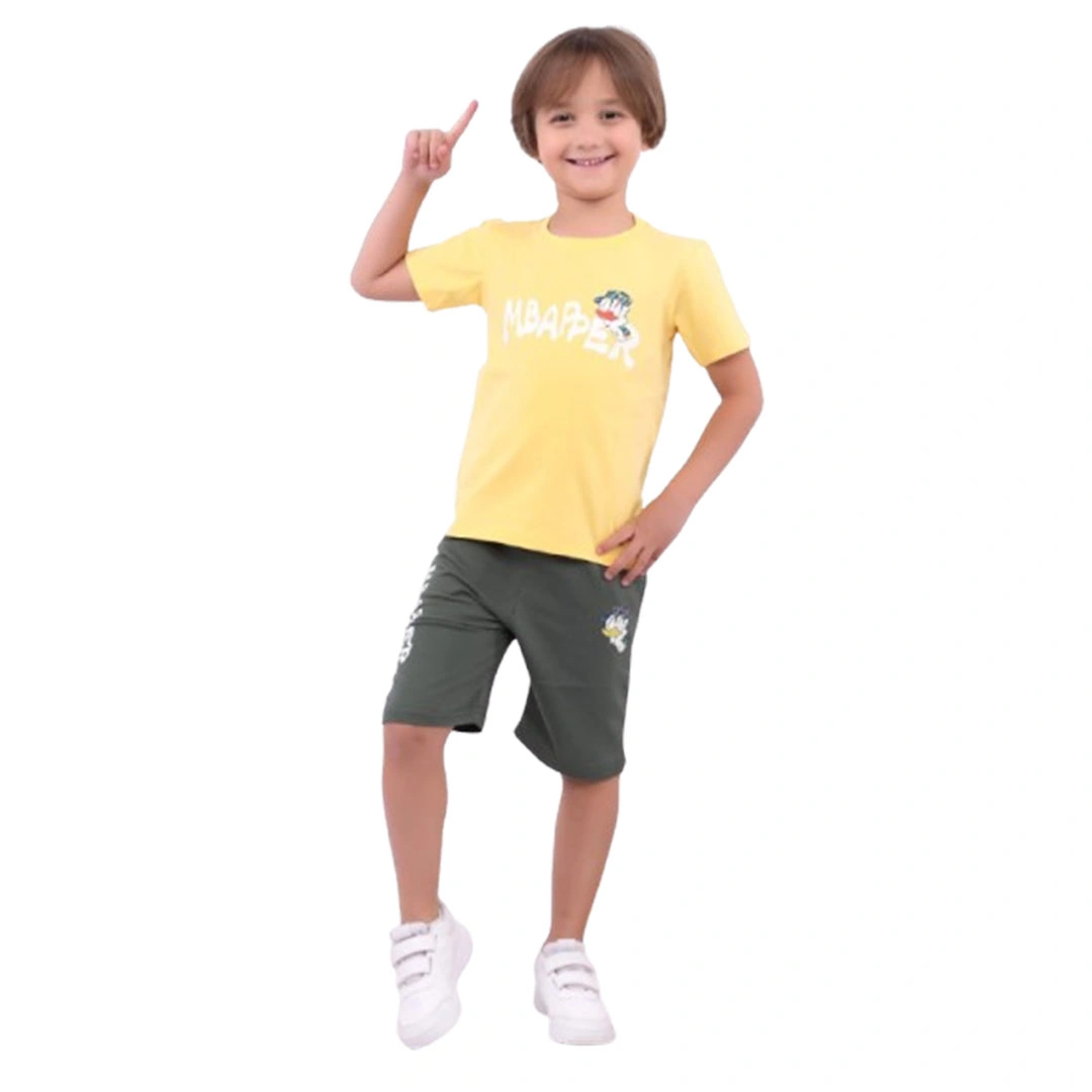 بيجامه اولادي صيفي قطن - 2 قطعة 109