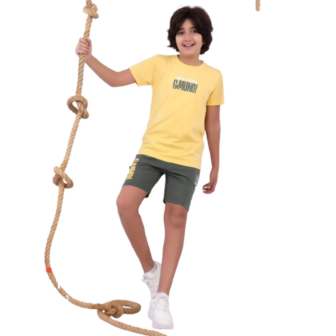 بيجامه اولادي صيفي قطن - 2 قطعة 110