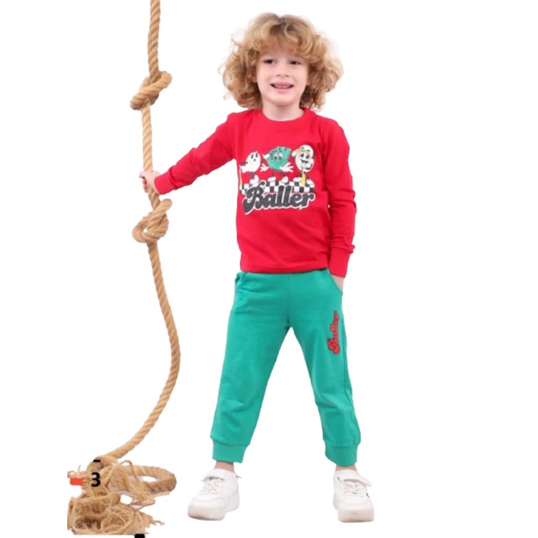 بيجامه ولادي صيفي قطن - 2 قطعة 112