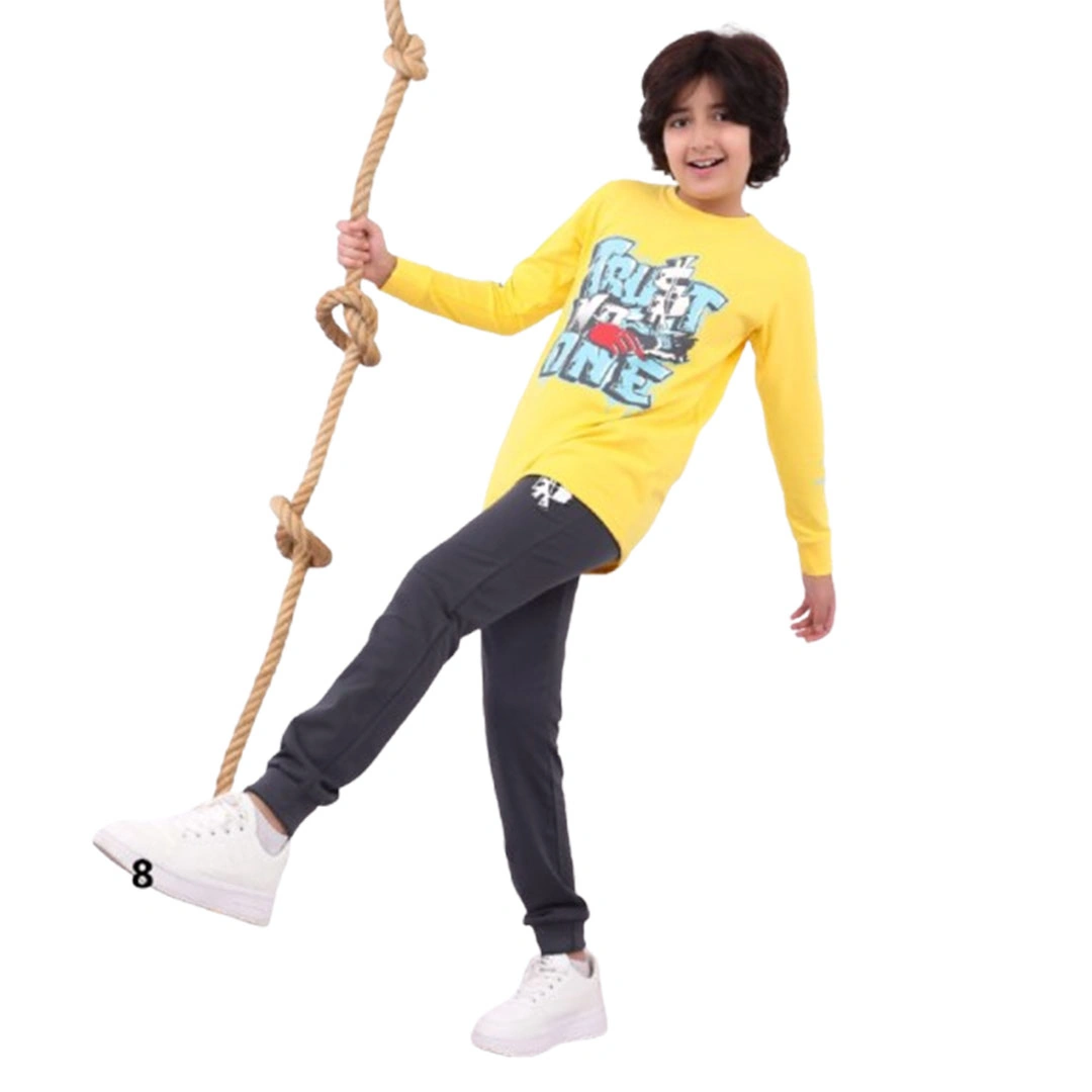 بيجامه ولادي صيفي قطن - 2 قطعة 114