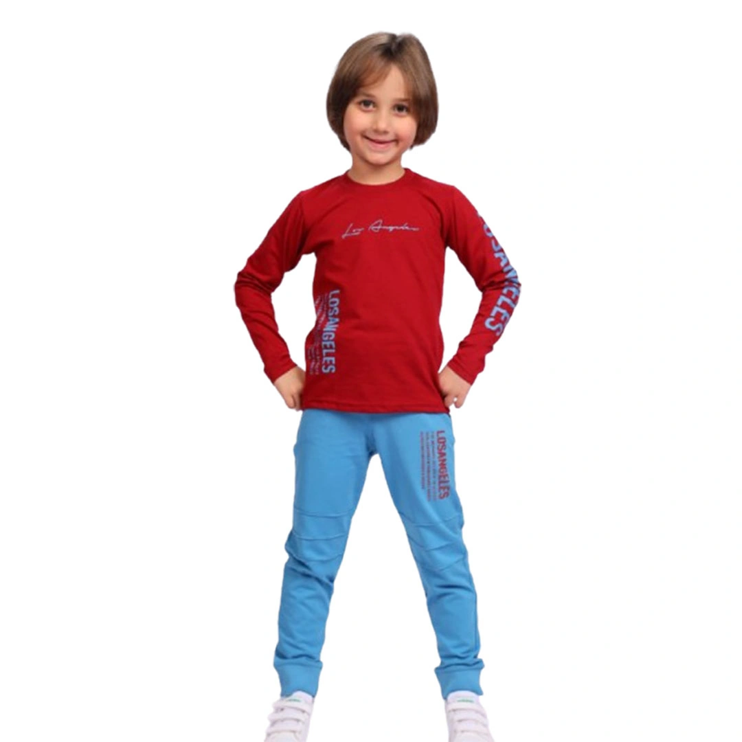 بيجامه ولادي صيفي قطن - 2 قطعة 117