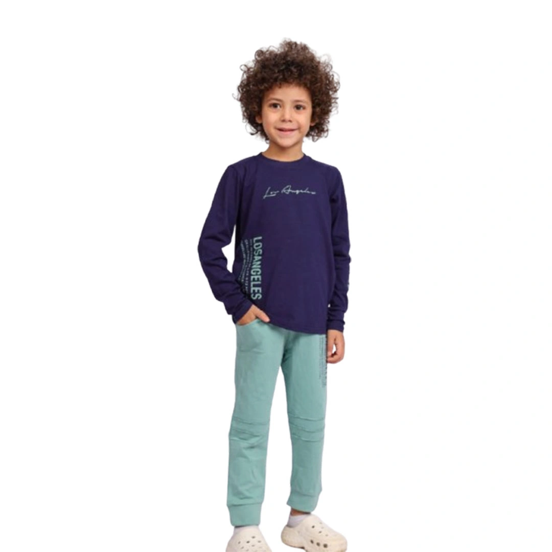 بيجامه ولادي صيفي قطن - 2 قطعة 117