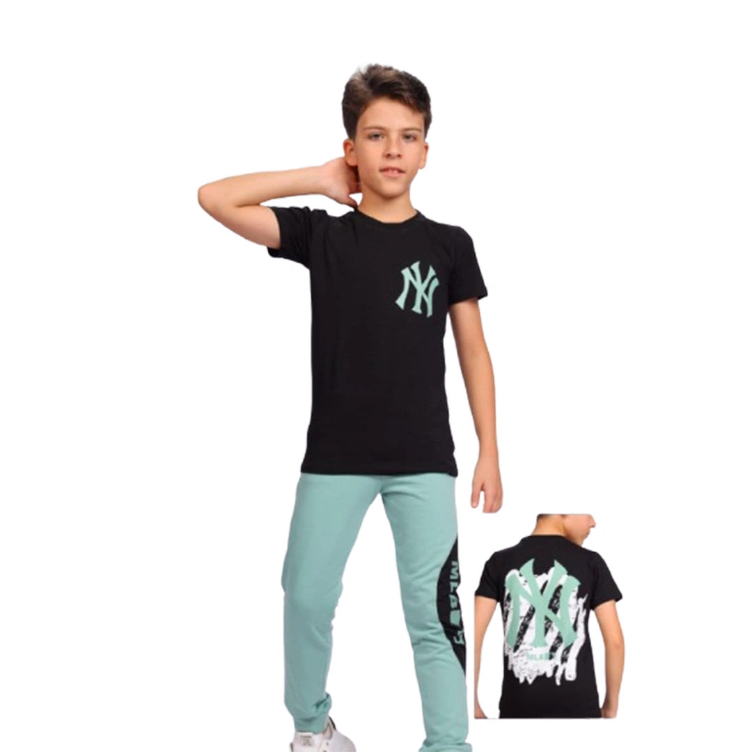 بيجامه اولادي صيفي قطن - 2 قطعة 122