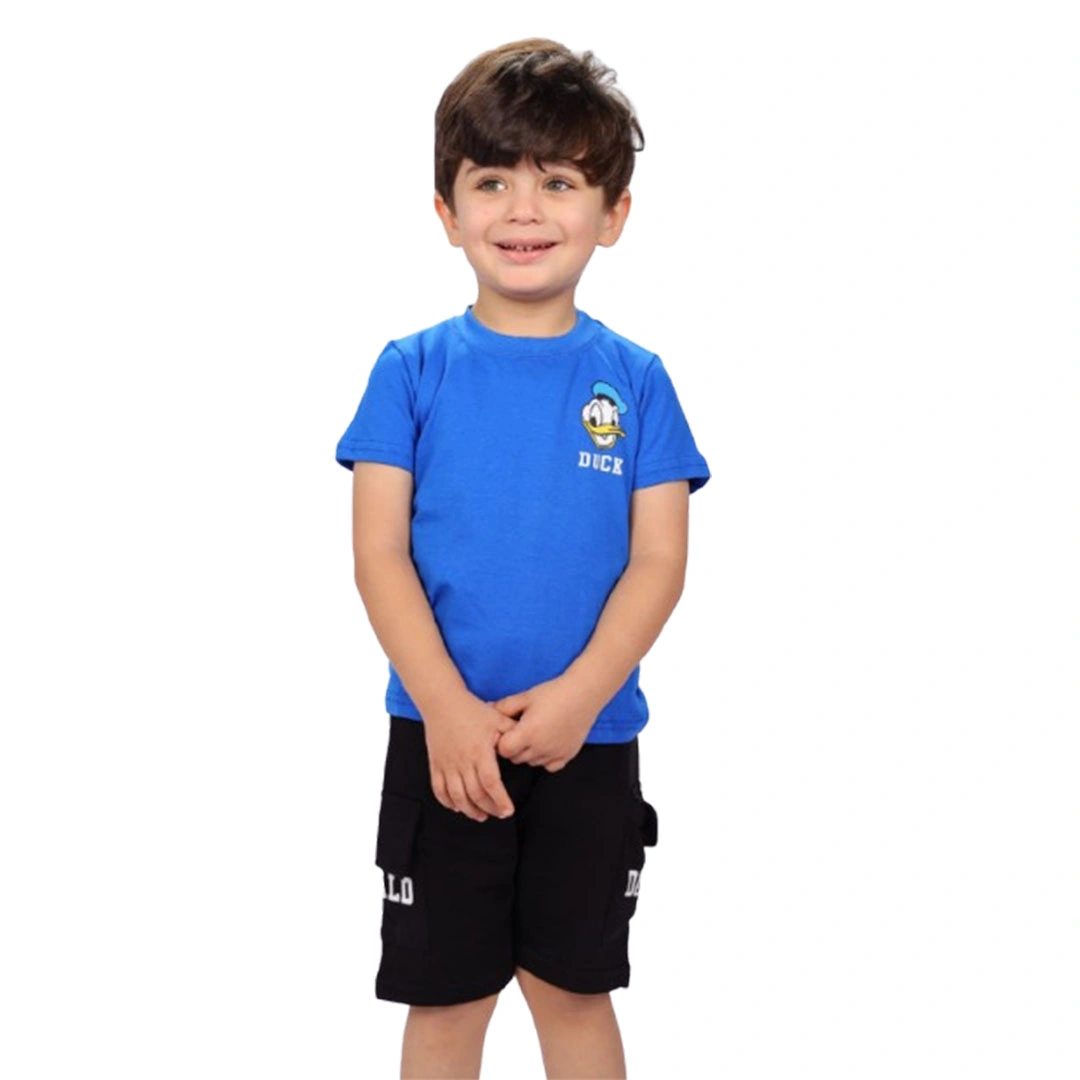 بيجامه اولادي صيفي قطن - 2 قطعة 124