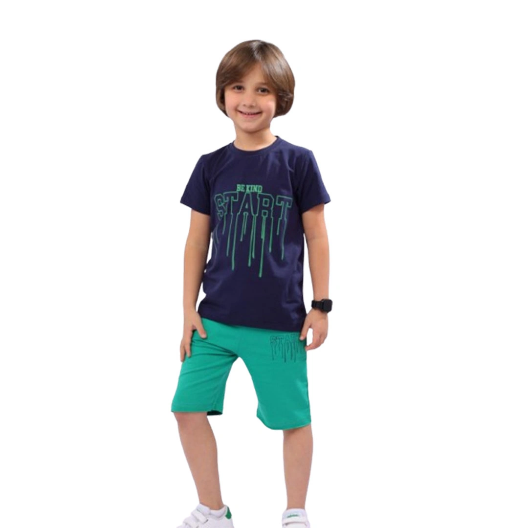 بيجامه اولادي صيفي قطن - 2 قطعة 141