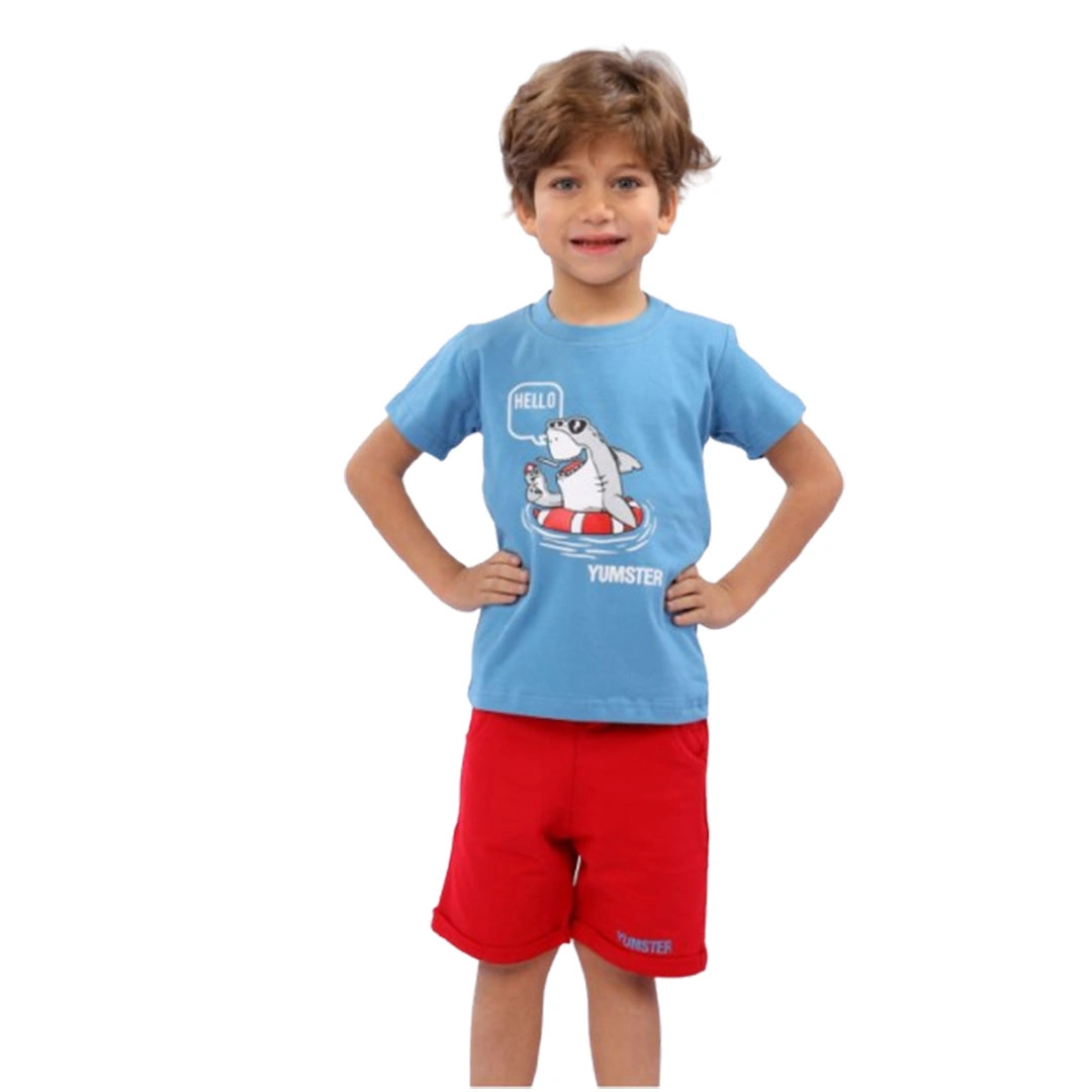 بيجامه ولادي صيفي قطن - 2 قطعة 144