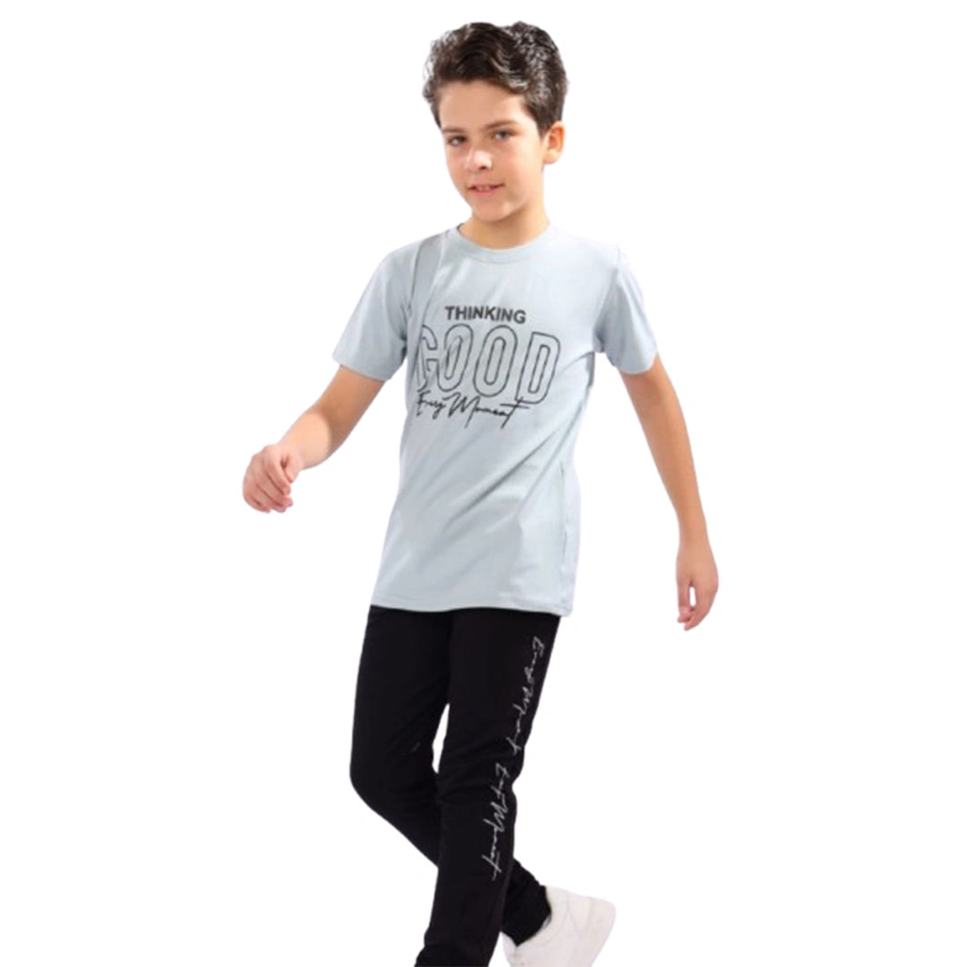 بيجامه ولادي صيفي قطن - 2 قطعة 154