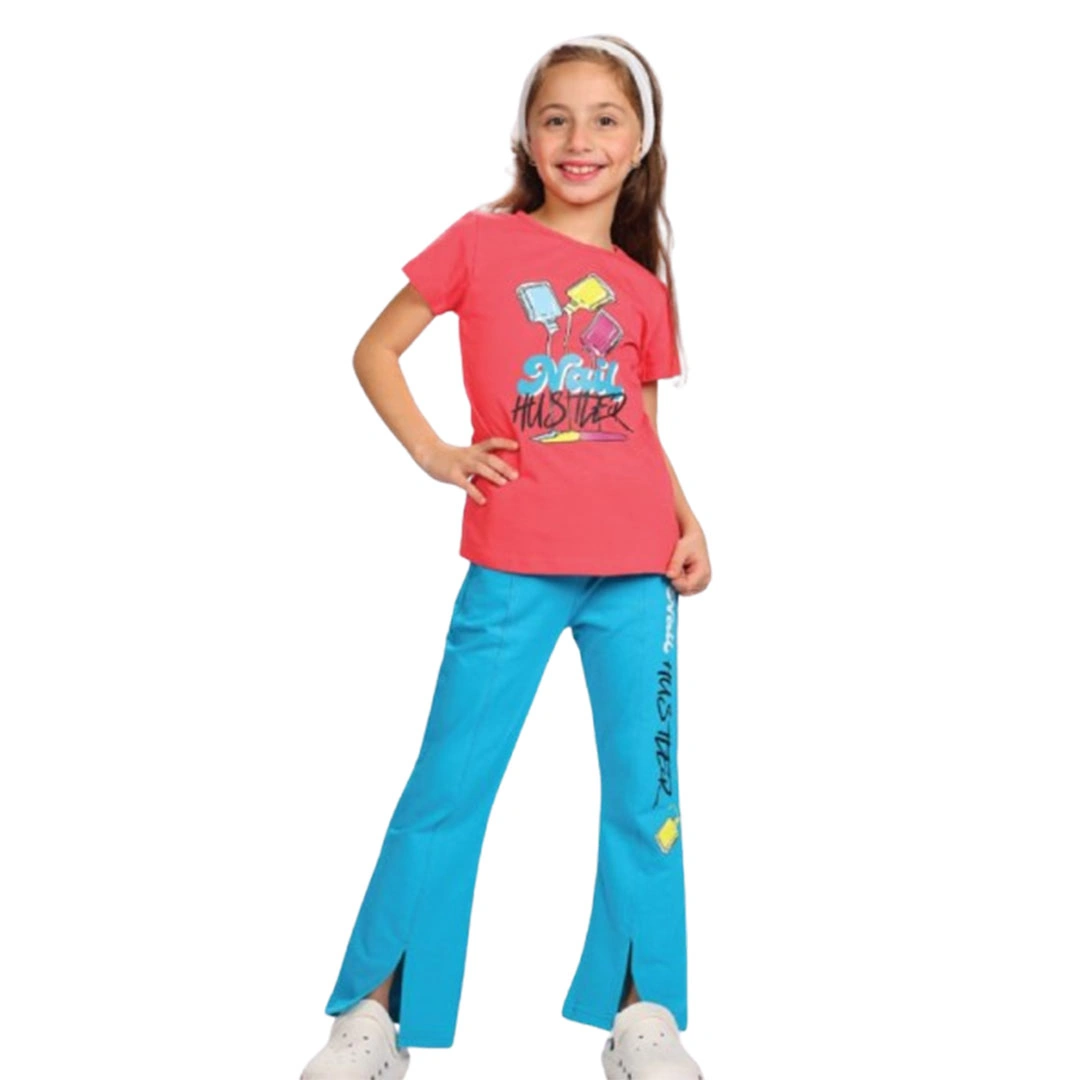 بيجامه بناتي صيفي قطن - 2 قطعة 209