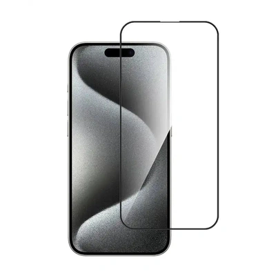 حماية شاشة MOCOLL 3D MIX لهاتف آيفون 14 برو (آيفون 15) - أسود