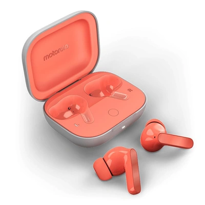 سماعة أذن لا سلكية موتوريلا - رمادي / برتقالي