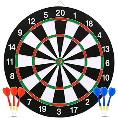 لوح رمي السهام - 38 سم - 6 اسهم