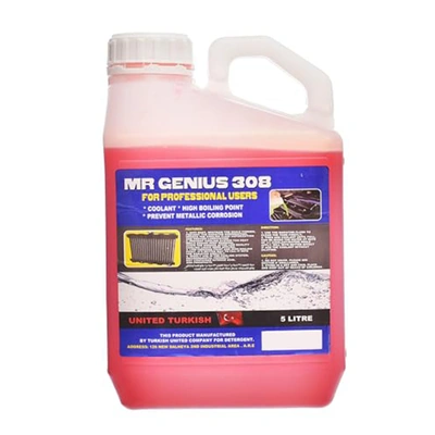 مياه حمراء لتبريد الردياتير من مستر جينيوس - 5 ليتر