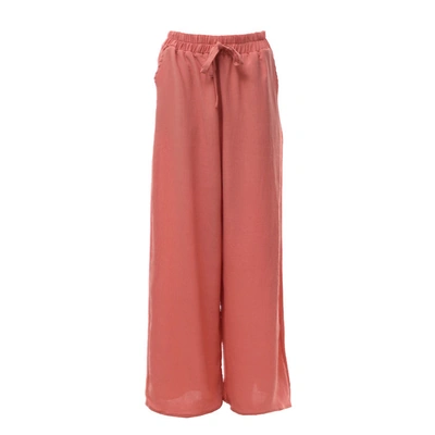 بنطلون قطن حريمي بخصر عالي وساق واسعة