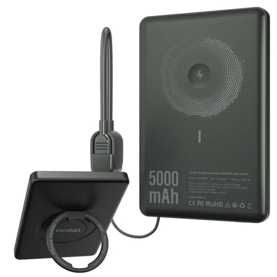 باور بنك كاردو - سعة 5000 مللي أمبير – أسود