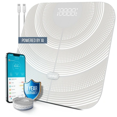 ميزان رقمي كاردو بتقنية الذكاء الاصطناعي - أبيض