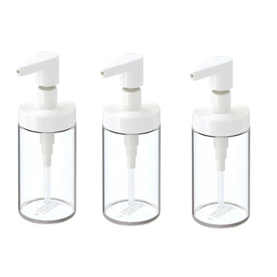 موزع صابون تاكان من ايكيا - 3 قطع - شفاف/ابيض