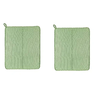 فوطة ايكيا لتجفيف الأطباق تي اس اس بي - عبوة 2 قطعة - أخضر