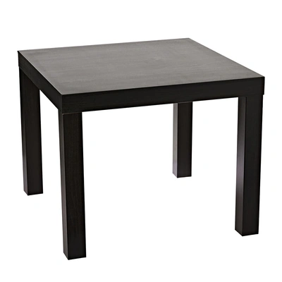 ترابيزة جانبية خشب ايكيا لاك - 55 سم - أسود