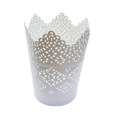 حامل شموع ايكيا مخرم - 11 سم - ابيض