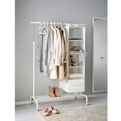 ايكيا ريغا حامل قبعات وجاكيتات - 111*51*126 سم - أبيض