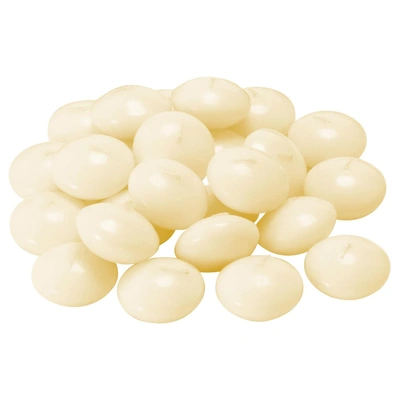 شمعة عائمة فينومين من ايكيا - 24 قطعة - طبيعي