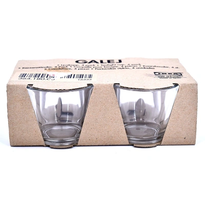 شمعدانات جاليج للشموع الصغيرة ايكيا - 4 قطع