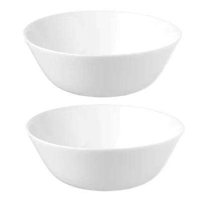 وعاء زجاج اوبال ايكيا - 15 سم - 2 قطعة - ابيض