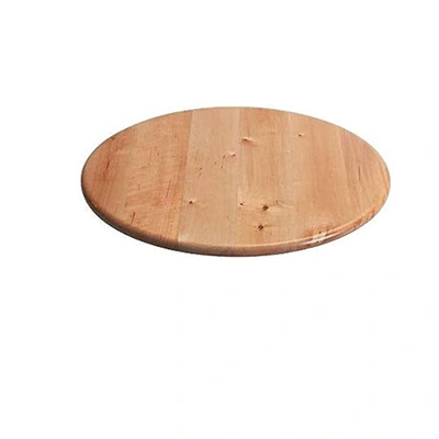 صينية تقديم دائرية دوارة - 39 سم - بني