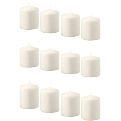 شمع ايكيا هيمسجو نباتي غير معطر - 12 قطعة