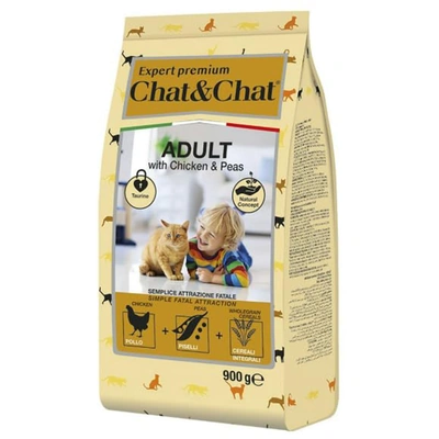 اكل القطط البالغة مع الدجاج - 900 جرام