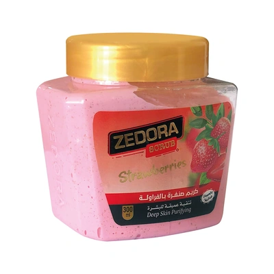 زيدورا كريم صنفرة بالفراولة لتنقية البشرة - 300 مل