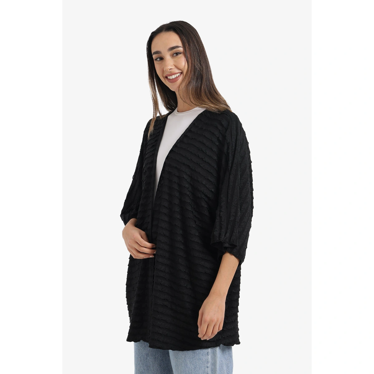 كيمونو شاطئ مكشكش حريمي بوليستر من كارينا 58776