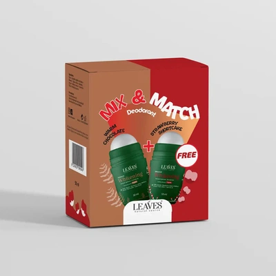 مزيل عرق من ليڤز برائحة الشوكولاتة الدافئة + كعكة الفراولة - 50 مل + 50 مل