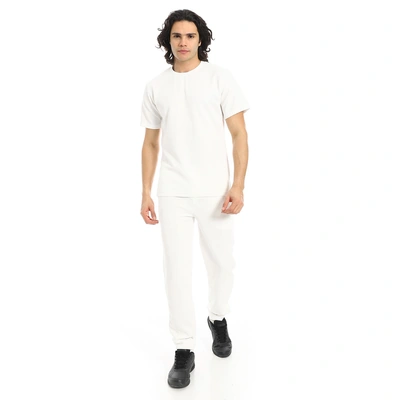 طقم تيشيرت نصف كم وبنطلون رجالي a28