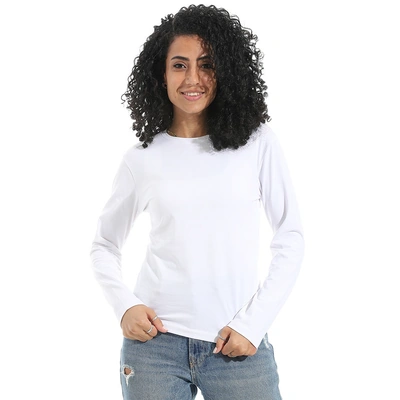 تيشيرت ليكرا بكم رقبة واسعة b28