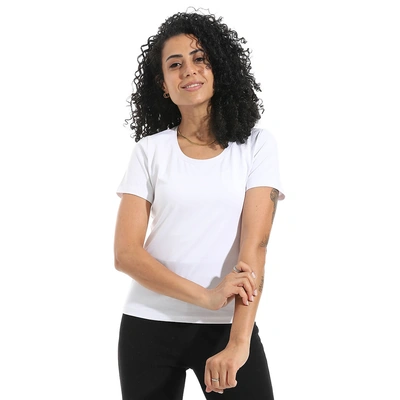 تيشيرت ليكرا نصف كم رقبة واسعة b32