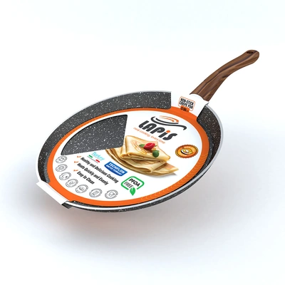 طاسة كريب جرانيت - مقاس 30 سم - أسود