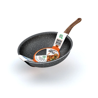 مقلاة عميقة من الجرانيت من لابيس - 28 سم - أسود