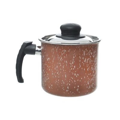 لبانة جرانيت لازورد بغطاء ستانلس - 14 سم - نحاسي