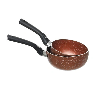 طاجن جرانيت لازورد - مقاس 14 ، 16 سم - نحاسي - 2 قطعة