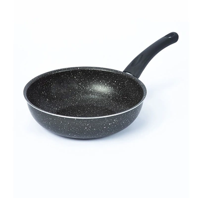 مقلاة جرانيت عميقة من لازورد - 24 سم - أسود