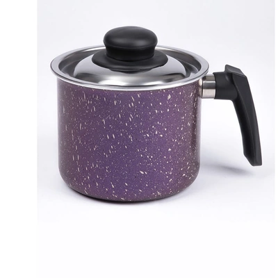 لبانة جرانيت لازورد بغطاء ستانلس - 14 سم - موف