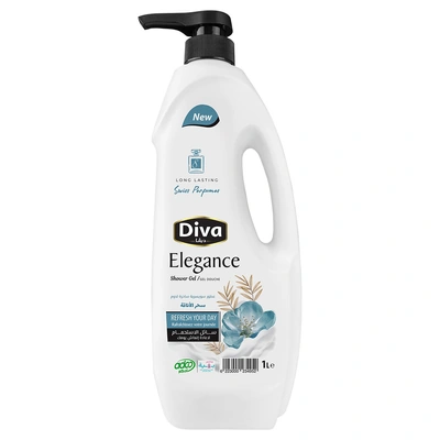 ديفا سائل الاستحمام عطر الاناقة - 1 لتر