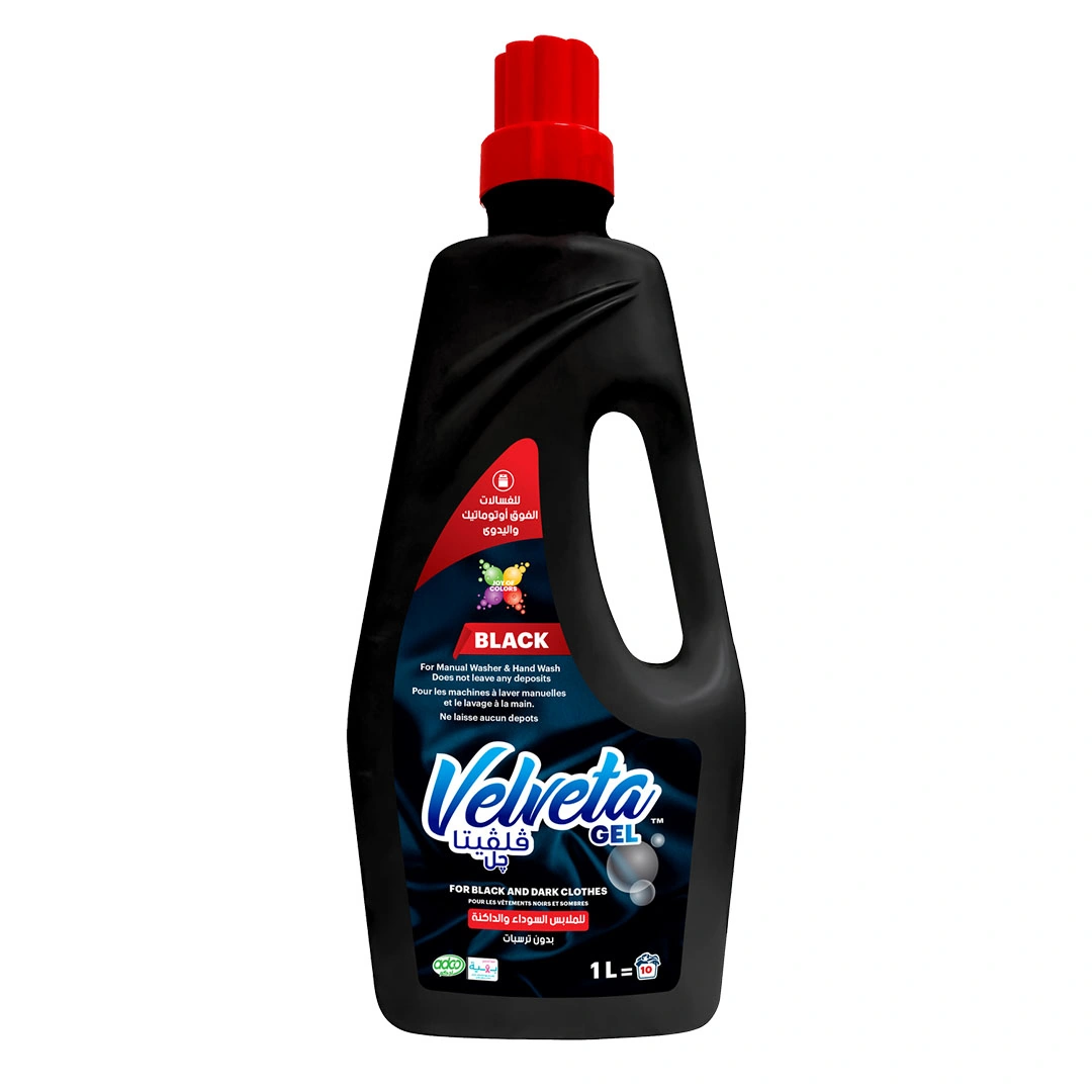 فلفيتا جل غسيل يدوى للملابس السوداء والداكنة غسالات فوق أوتوماتيك - 1 لتر