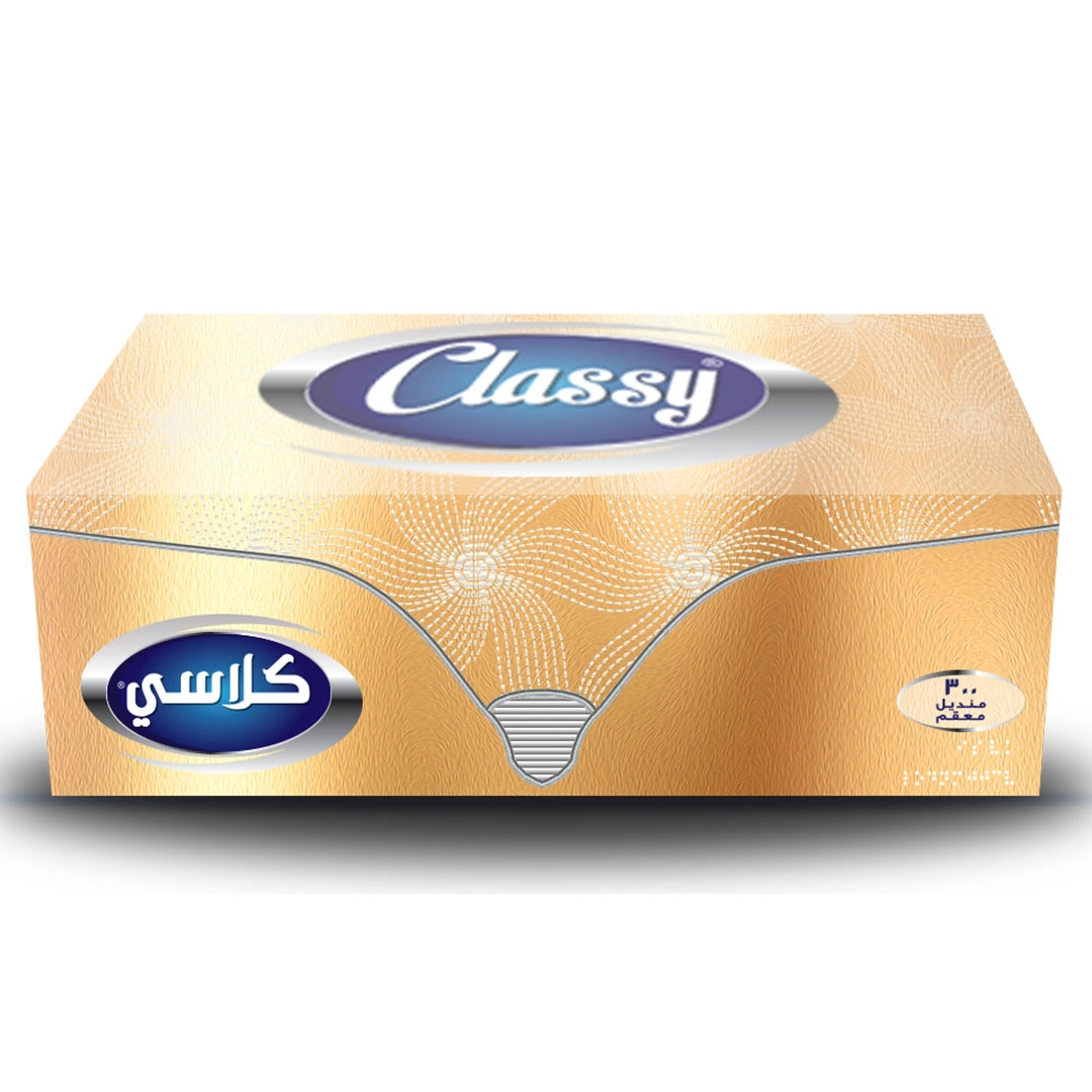كلاسي مناديل علب كشمير - 300 منديل