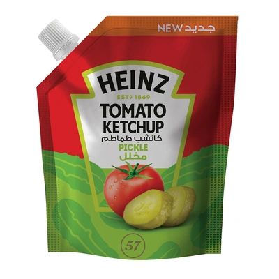 هاينز كاتشب طماطم بطعم الخيار المخلل دوي باك - 125 جم